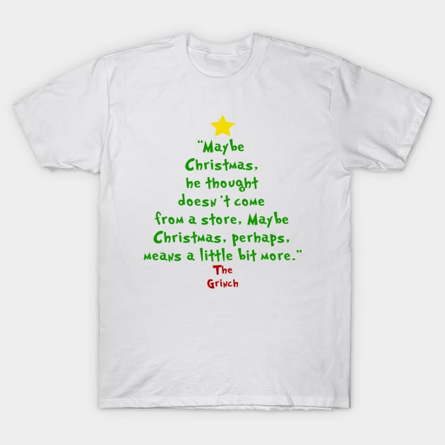 Grinch Christmas Tree - Ugly Sweater T-Shirt by albertperino9943